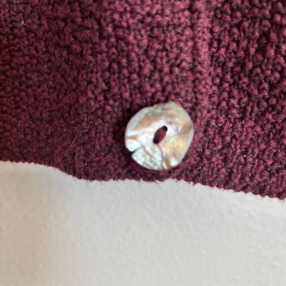 Margaret Winters Sweater Oversize Cardigan Shawl Collar Mother of Pearl - Picture 5 of 11